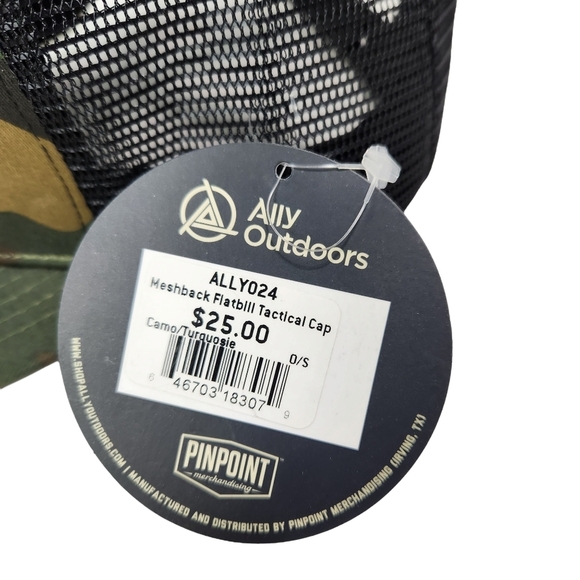 Ally Outdoors NWT Camo Trucker 6 Panel Mesh Cap Hat OS - Picture 9 of 9